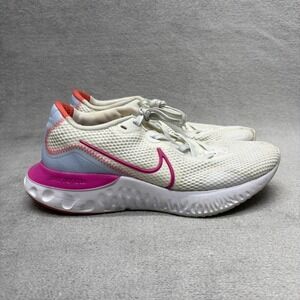 Nike Renew Run Shoes Sneakers Women's‎ Size 8 White Pink Running CK6360-100